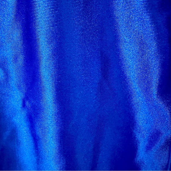 Electric Cobalt Cyber Glam Sequin Corset Mini 💙 Night Luxe Princess Dress - Picture 7 of 9